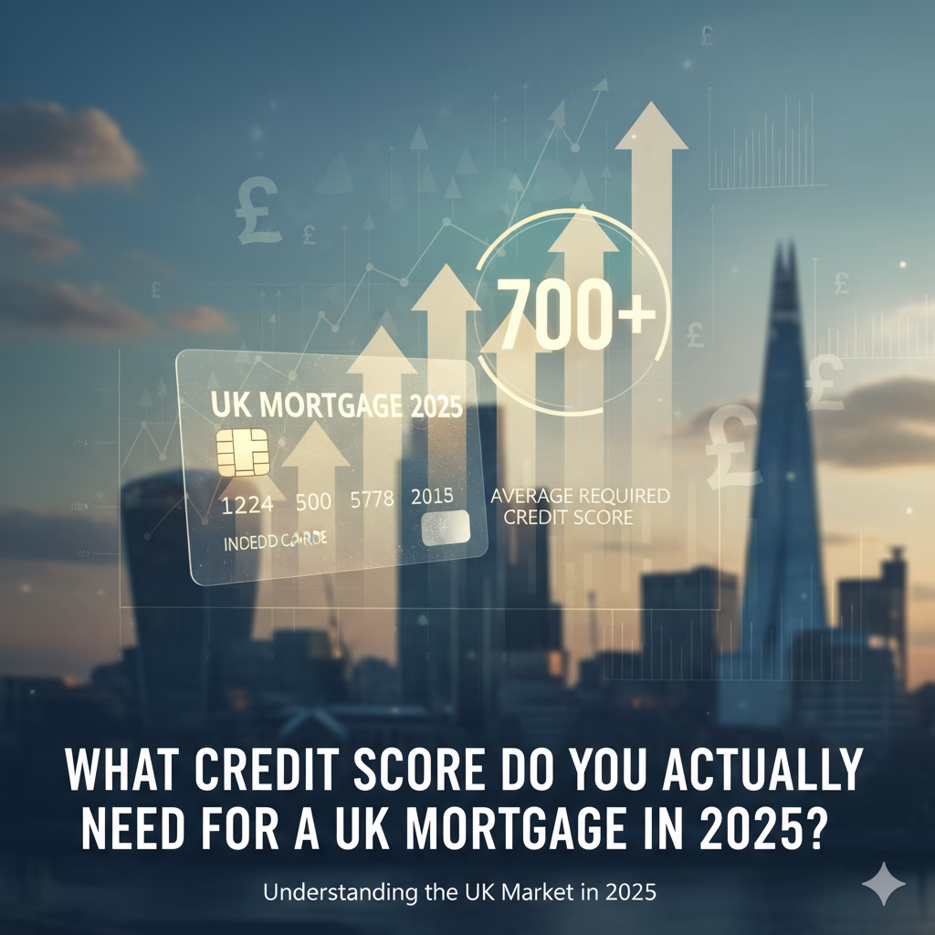 Minimum credit score mortgage UK requirements comparison chart showing lender thresholds